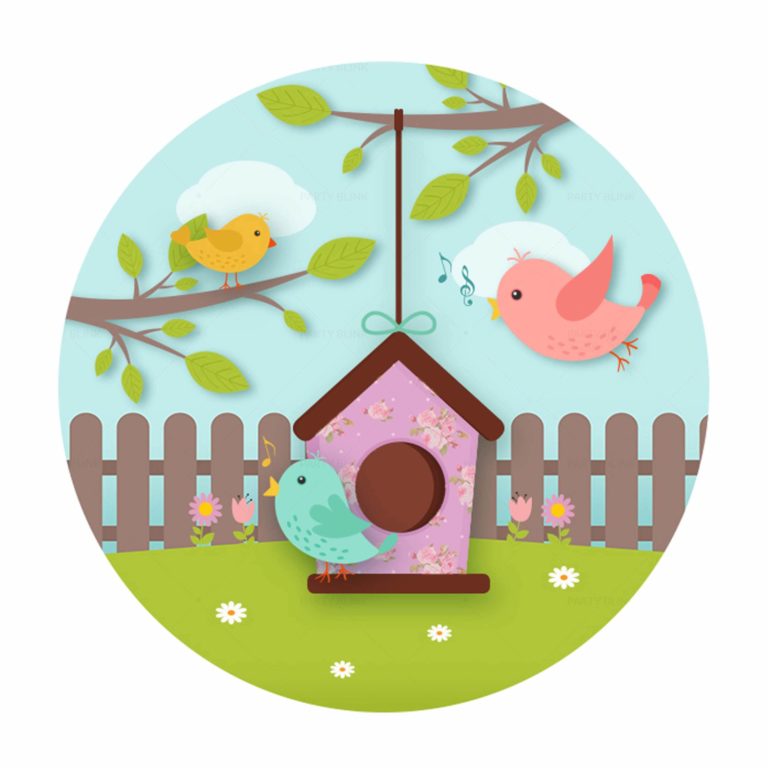 Free Enchanted Garden Round Label Free