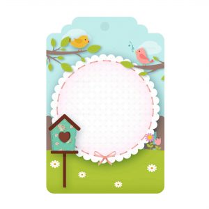 Free Enchanted Garden Tag editable template download