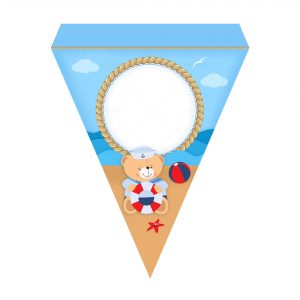 Free Nautical Teddy Bear Letter Banner Free Nautical Teddy Bear Bottle Label to Edit and Print