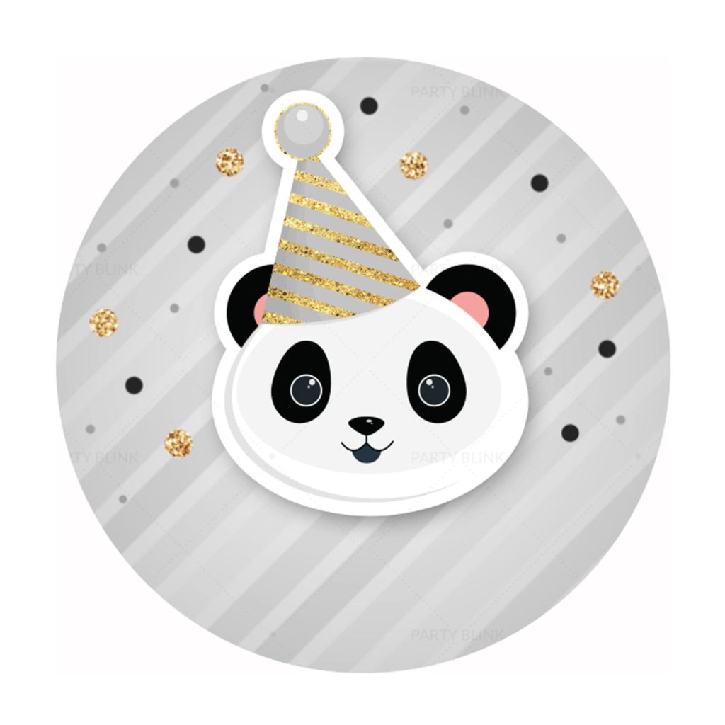 Free Panda Printables - Round Label