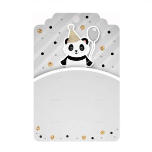 Free Panda Printables - Tag editable template to download and print