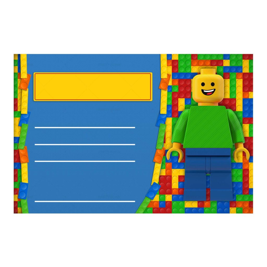 Lego Editable Invitation Free