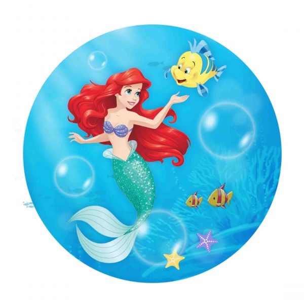 Printable Little Mermaid Round Label