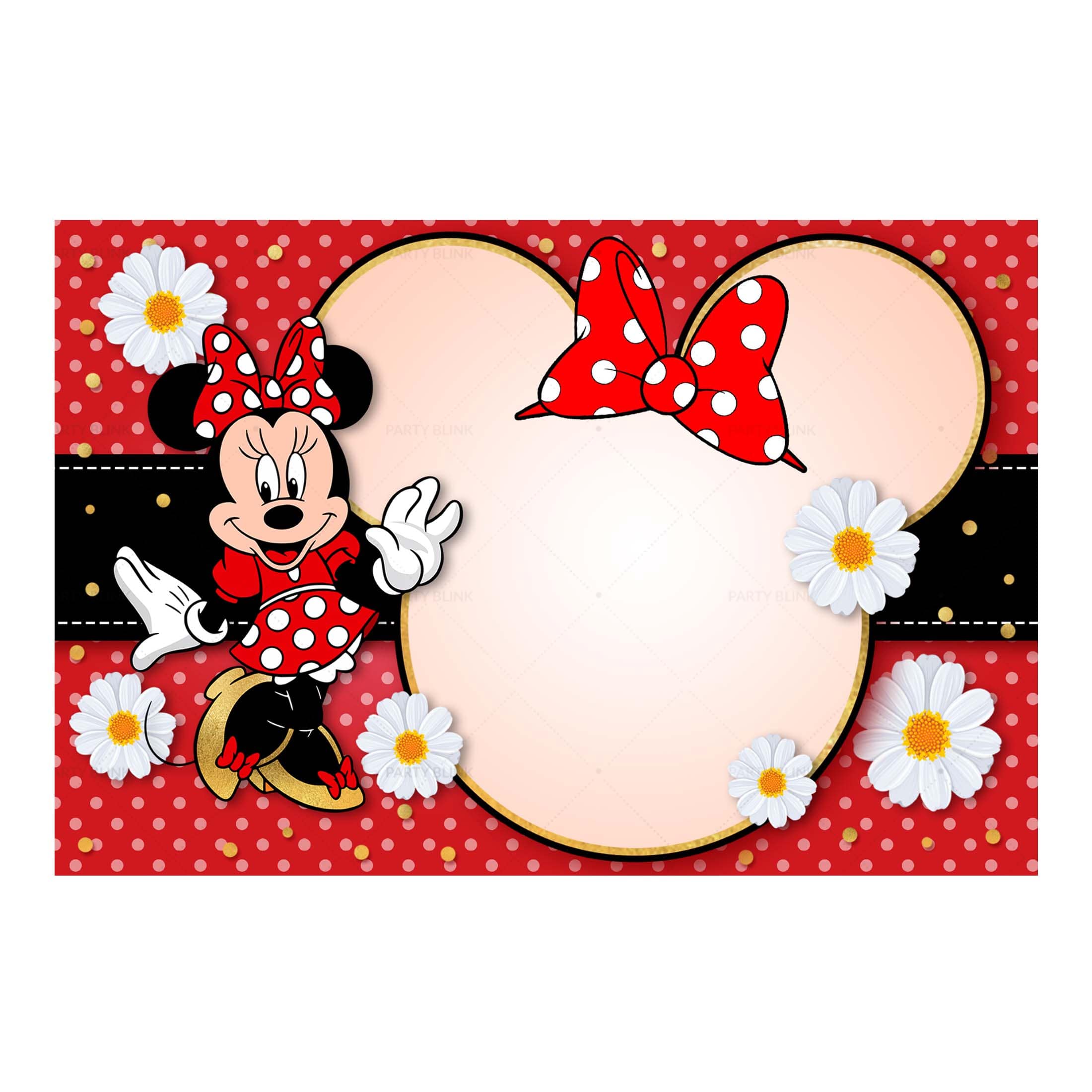 Minnie Invitation Free - Red Minnie Printable Invite - Party Blink