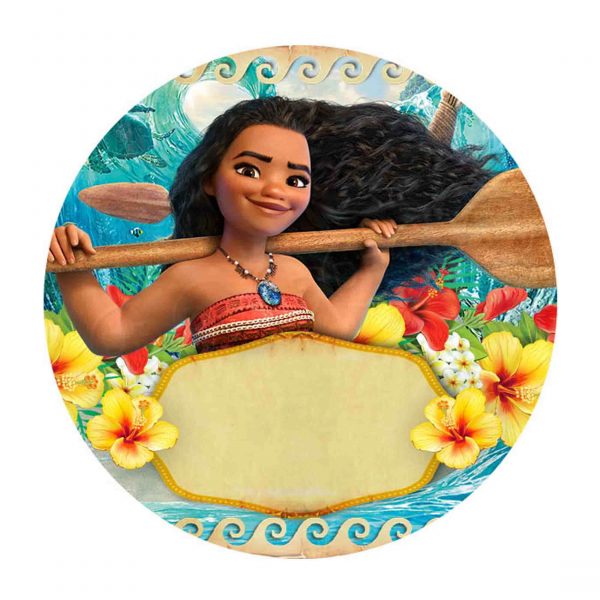 Moana Round Label