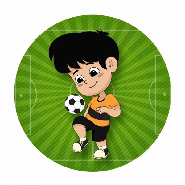 Soccer Round Label