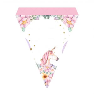 Editable Unicorn Flag Free - Party Blink