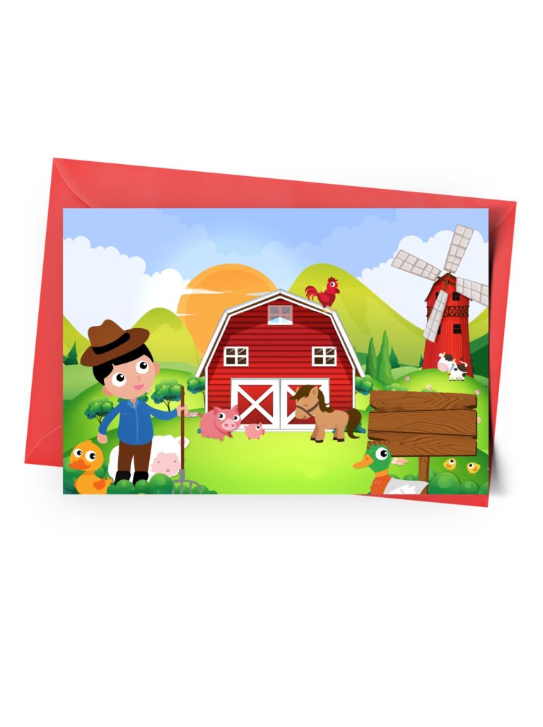 Blank Barnyard Invitation Online