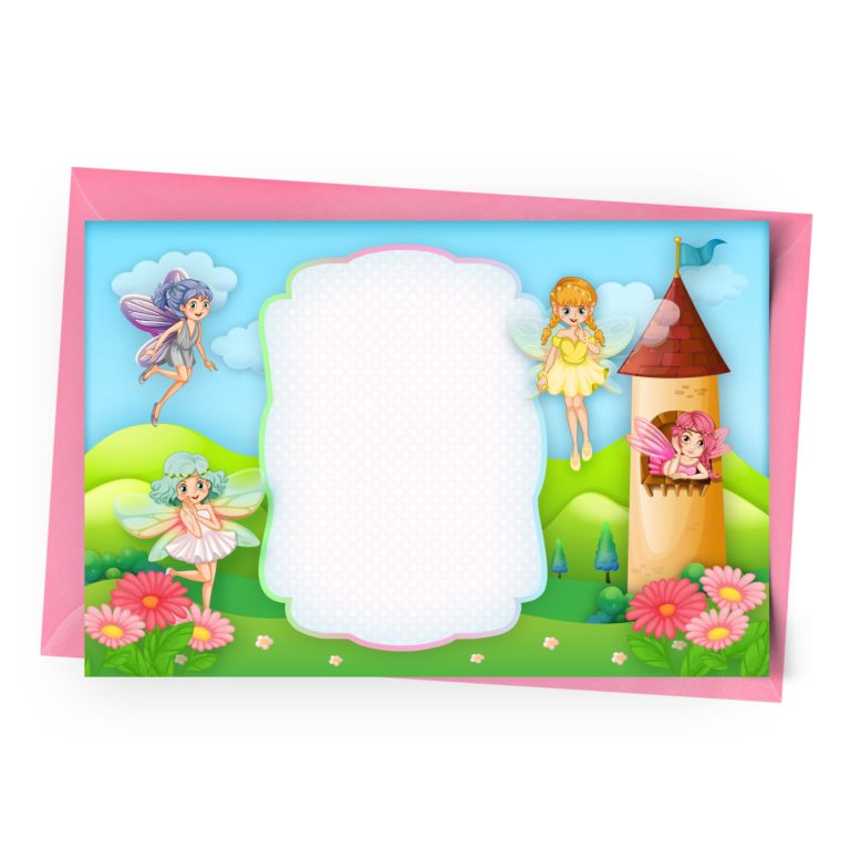 Blank Fairies Invitation