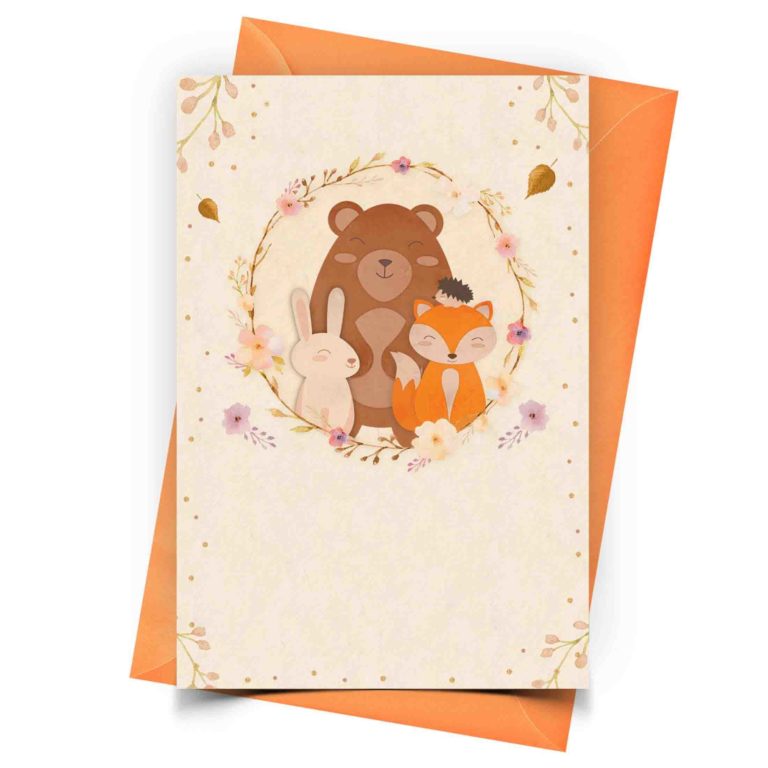 Blank Woodland Invitation
