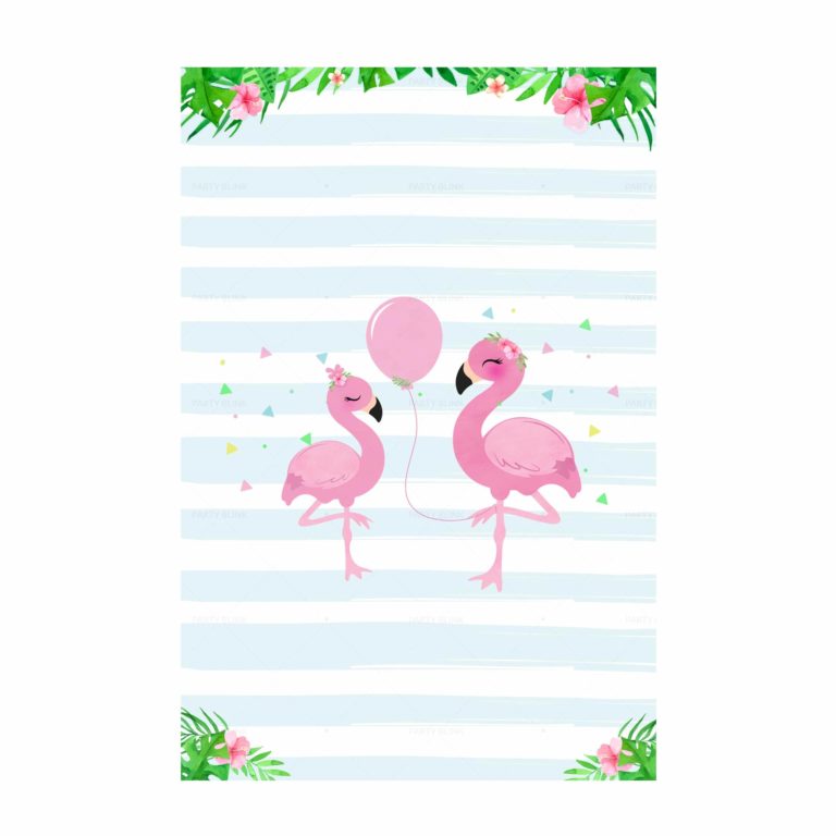 Flamingo Printable Invitation Free