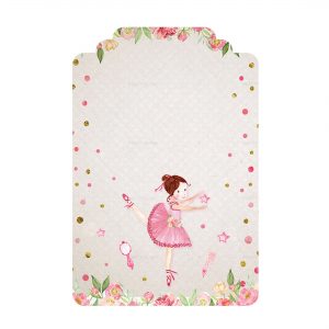Free Ballerina Tag Editable Template download and print