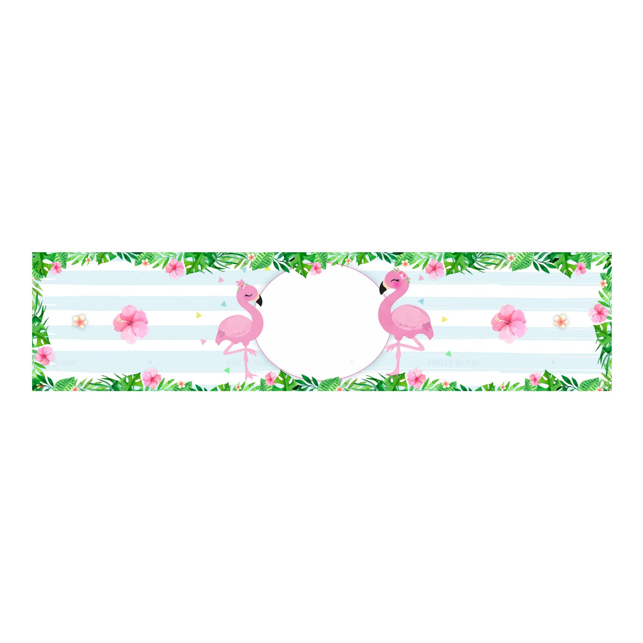 Free Flamingo Bottle Label