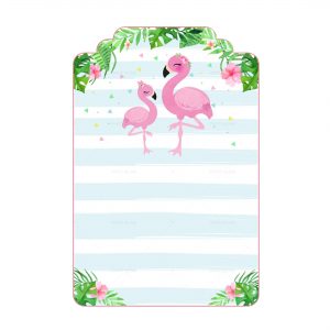 Free Flamingo Tag Editable Template download and print
