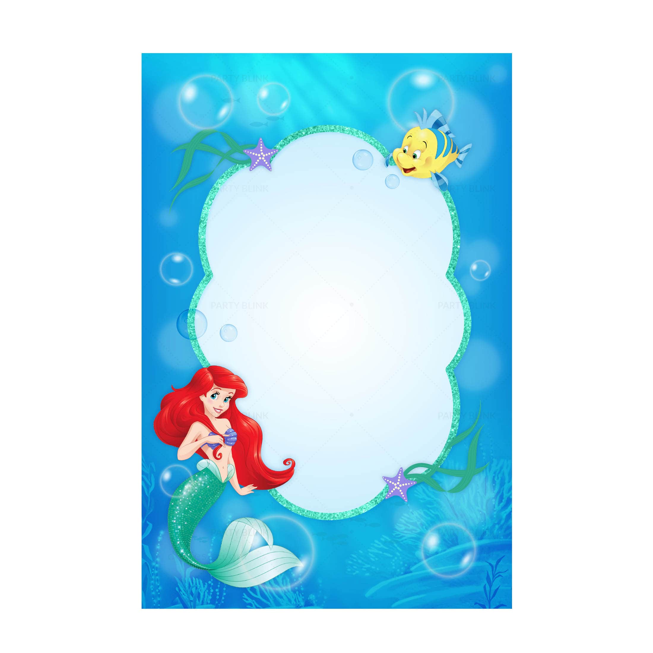 Little Mermaid Invitation Free Printable