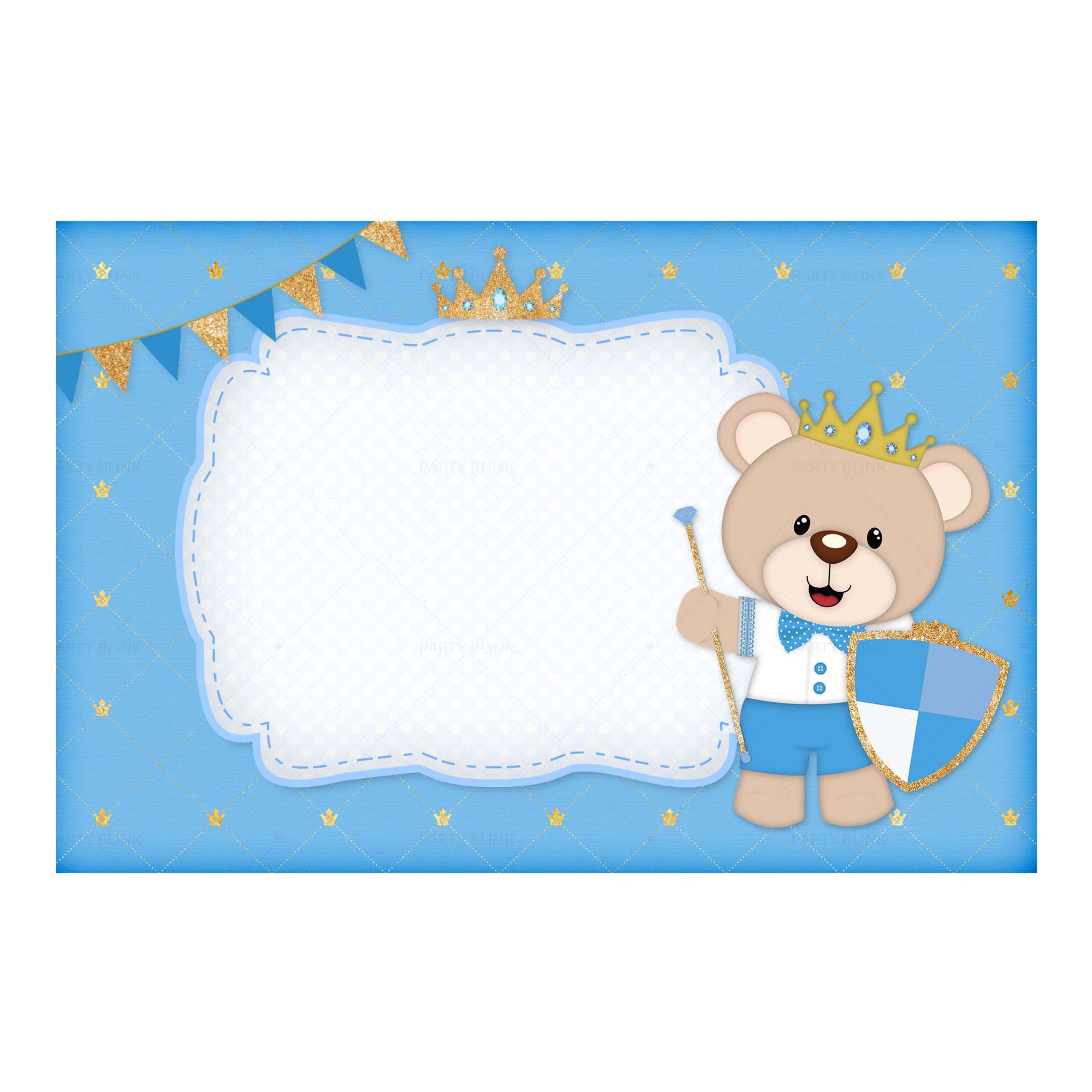 Royal Teddy Bear Invitation Free