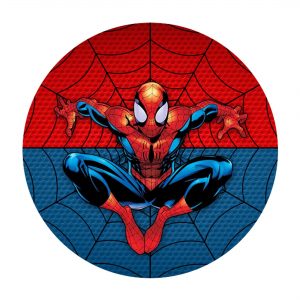 Spider-Man Round Label