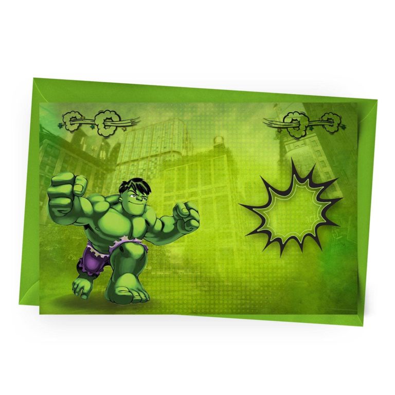 Blank Hulk Invitation