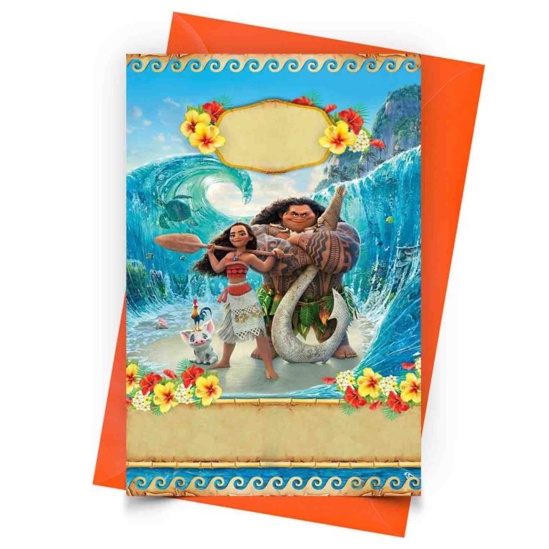 Blank Moana Invitation Online