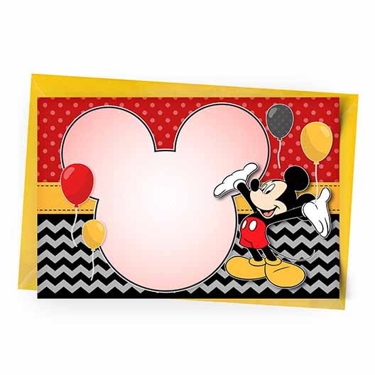 Editable Mickey Invitation