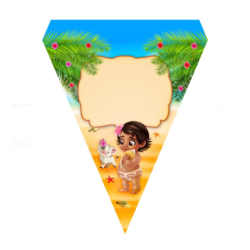 [5] Baby Moana Invitation Free to Download and Print