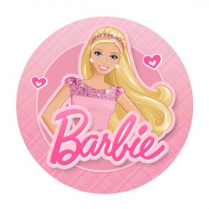 Free Barbie Printables - Editable Round Label Template