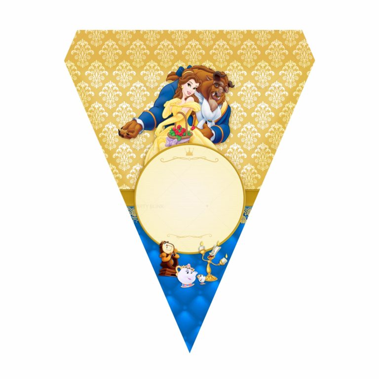 Free Beauty and the Beast Letter Banner Printables