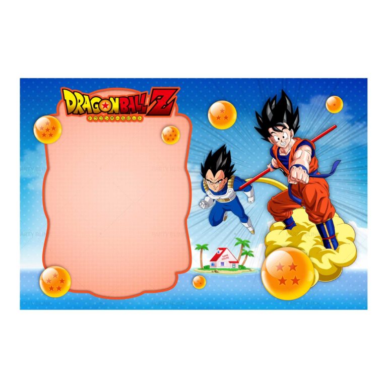  5 Freebies Dragon Ball Invitation Template Free