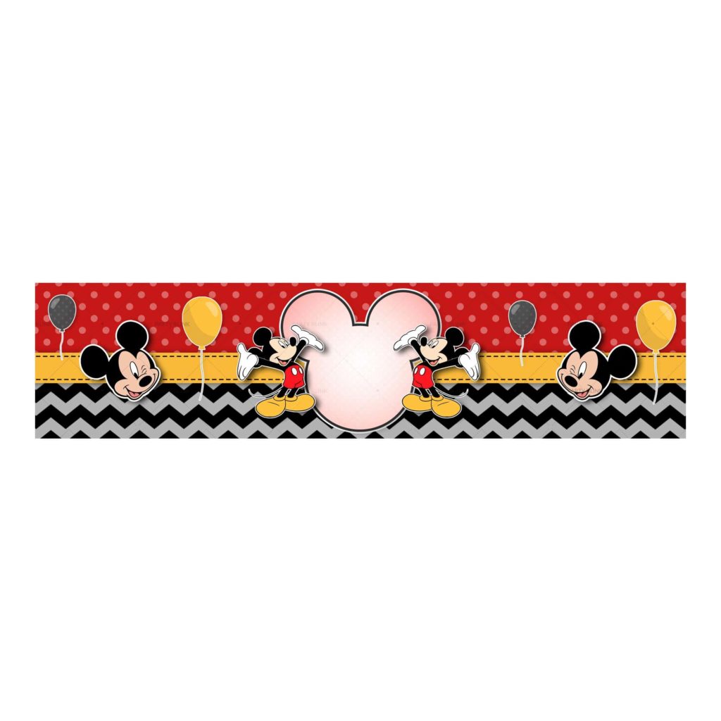 Free Mickey Bottle Label