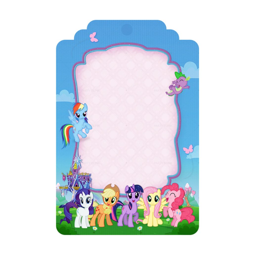 my little pony blank invitations