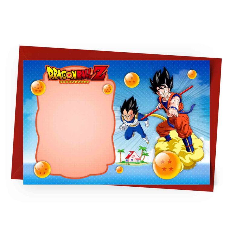 Dragon Ball Birthday Invitation Template Free