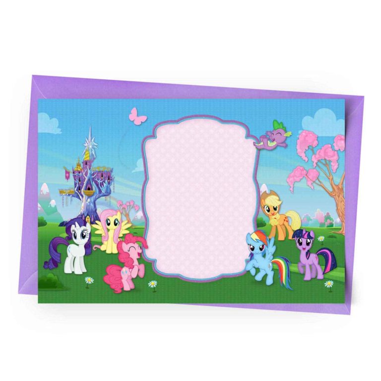 Blank My Little Pony Invitation