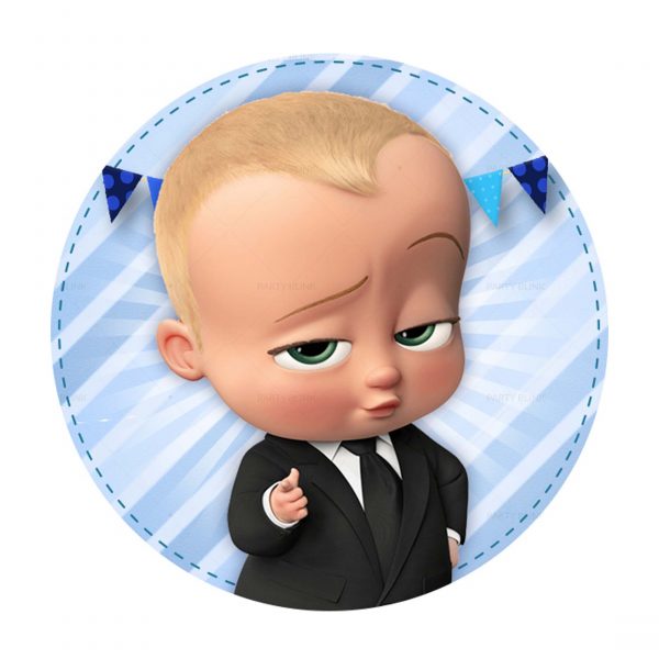 Free Boss Baby Round Label