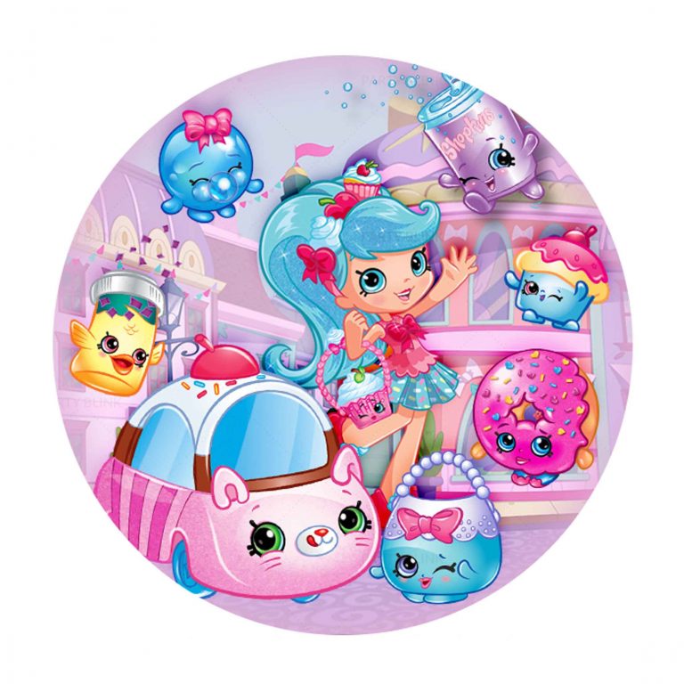 Free Shopkins Round Label