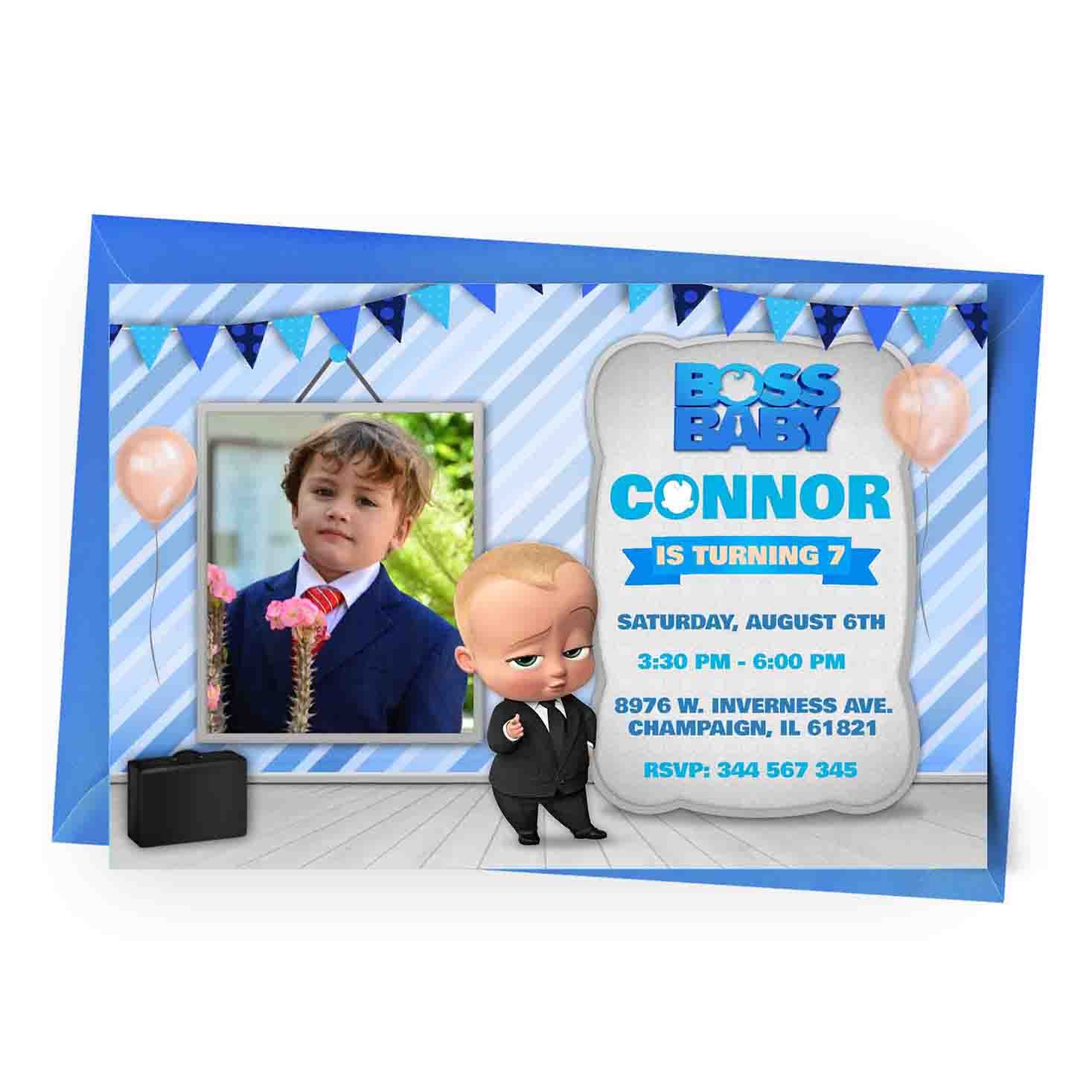 5 Free templates! Boss Baby Invitation Free & Low Cost