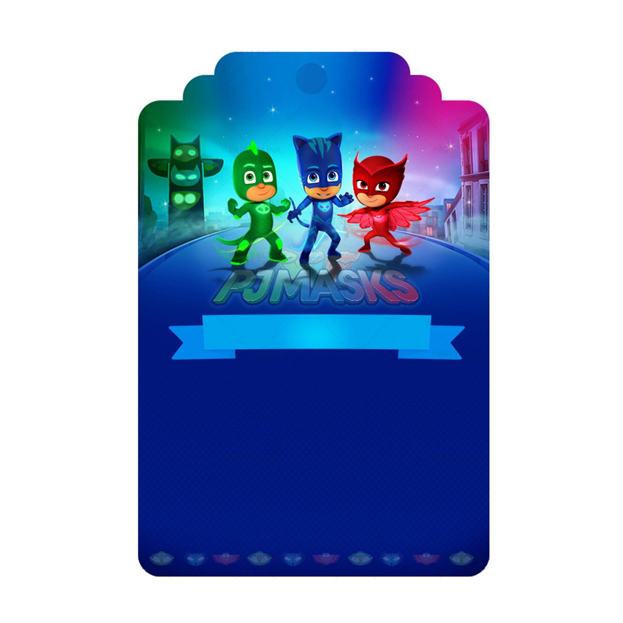  5 Pj Masks Invitation Free Low Cost Birthday Template