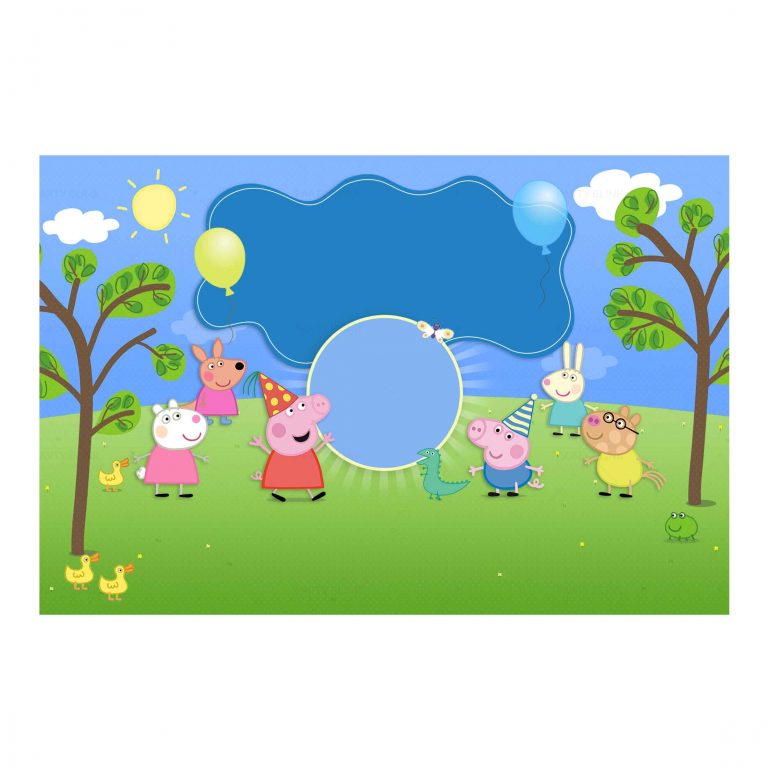 Free Peppa Pig Invitation with Photo