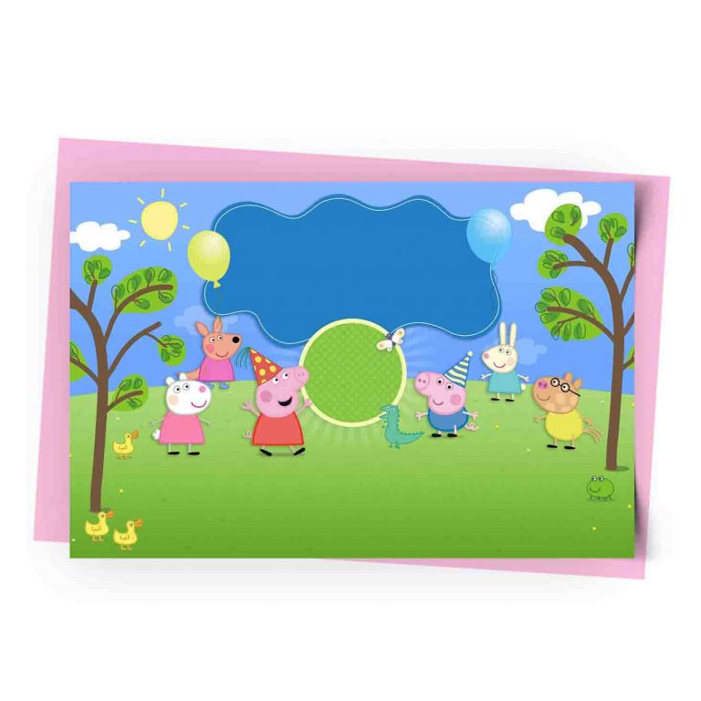 Peppa Pig Personalized Invitation 1