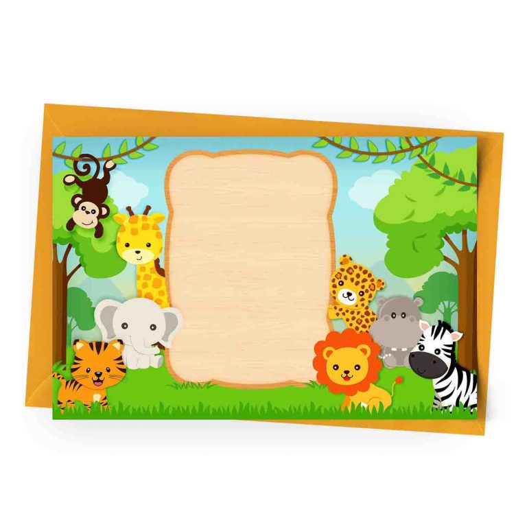 Safari Invitation Personalized 1