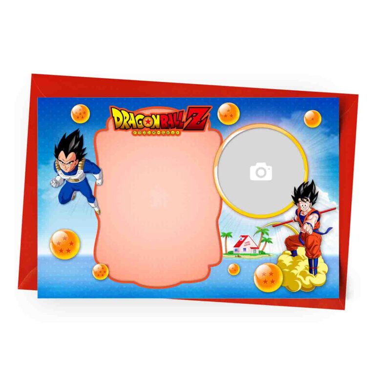 Customize Dragon Ball Invitation with Photo Online