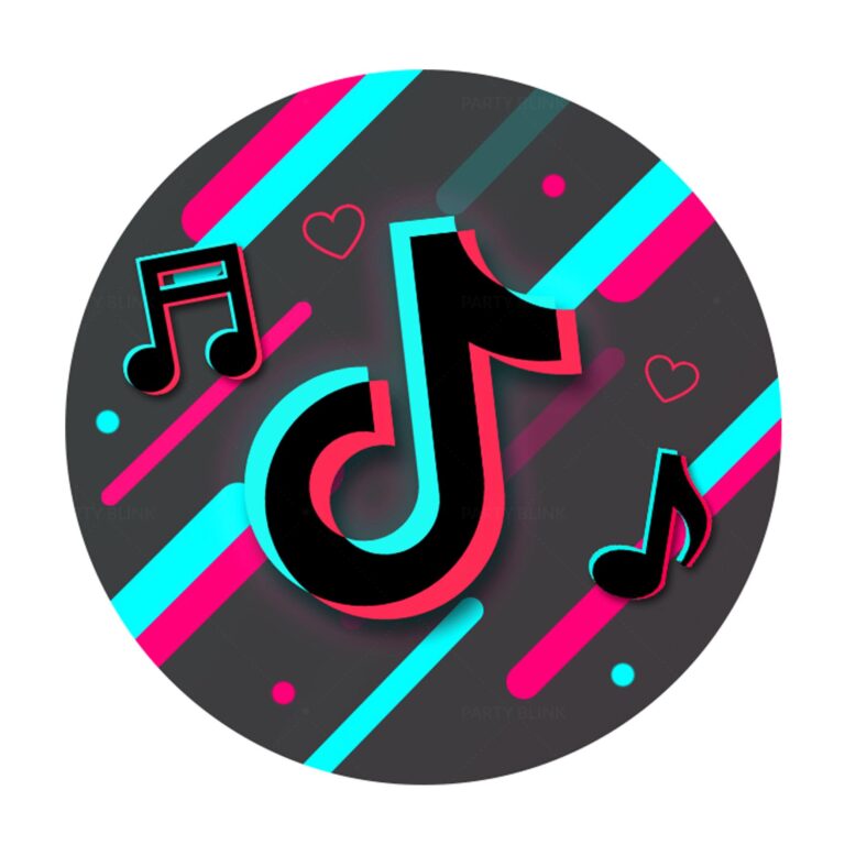 Tik Tok Round Label Free