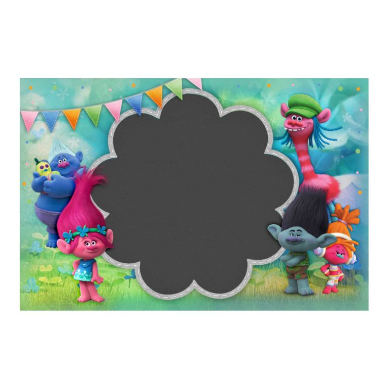 Trolls Invitation Free