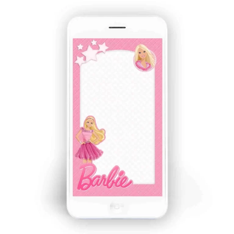 Barbie SMS Invitation Personalized 1