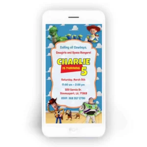 Toy Story SMS Invitation - Before