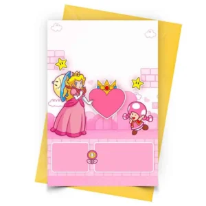 Princess Peach Invitation Personalized
