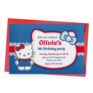 Hello Kitty Invitation Personalized