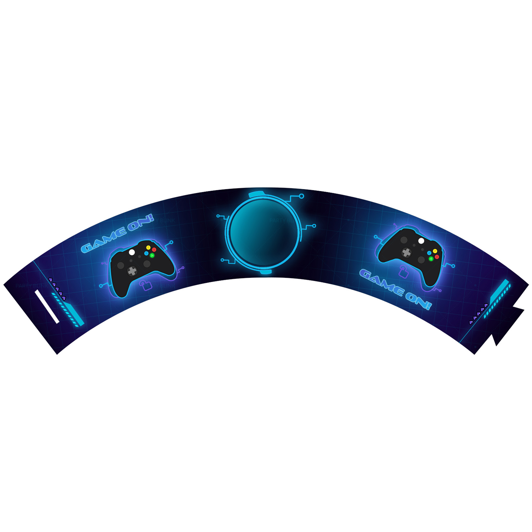 Free Gamer Cupcake Wrap