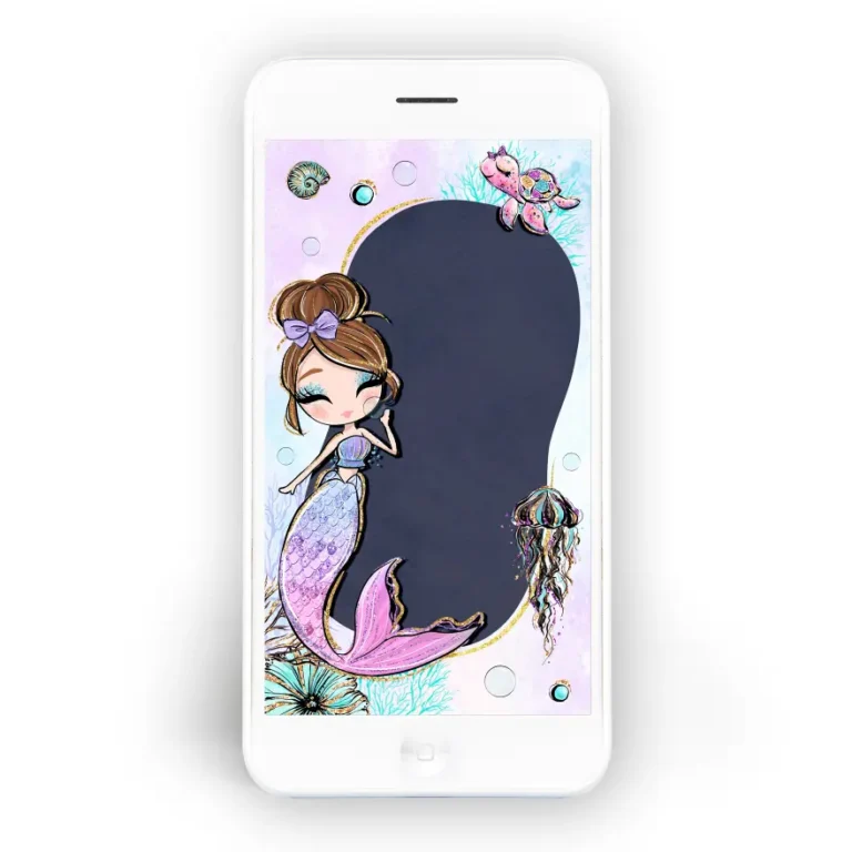 Mermaid Sms Invitation - Blank