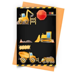 Construction Invitation Personalized - Blank