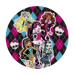 Free Monster High Round Label